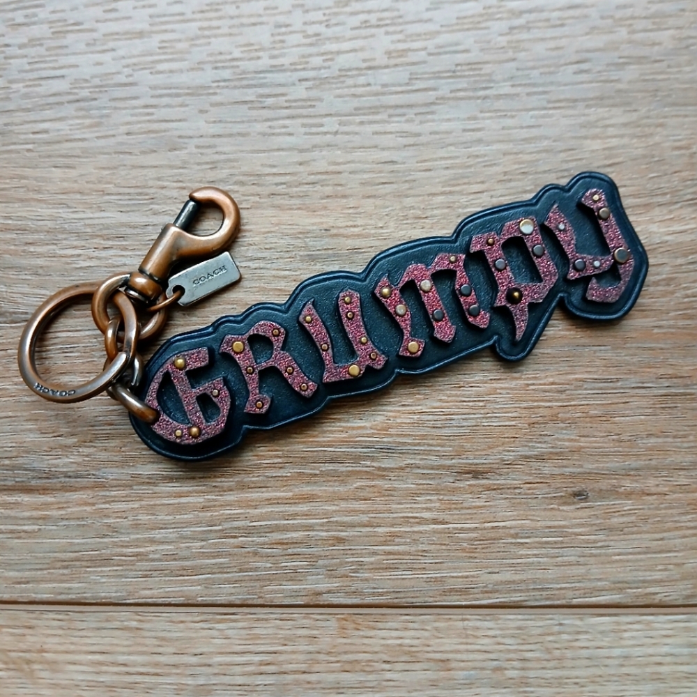 Coach Grumpy Disney Keychain
